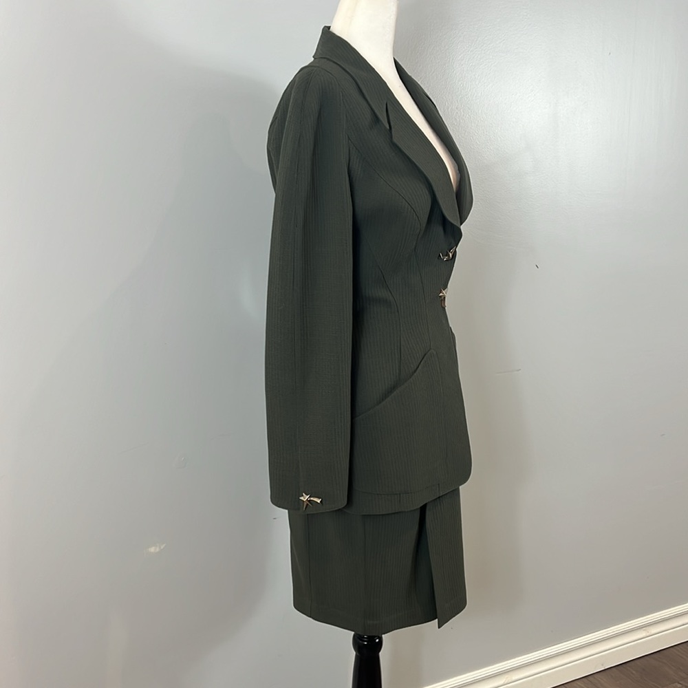 Thierry Mugler Vintage Wool Skirt Suit - Picture 4 of 17